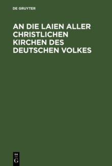 Image for die Laien aller christlichen Kirchen des deutschen Volkes.
