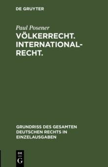 Image for Volkerrecht. Internationalrecht