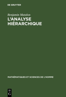 Image for L'analyse hierarchique