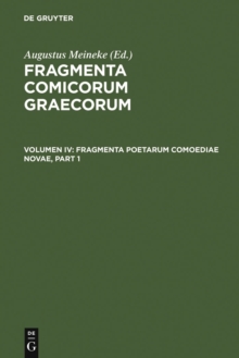 Image for Fragmenta poetarum comoediae novae