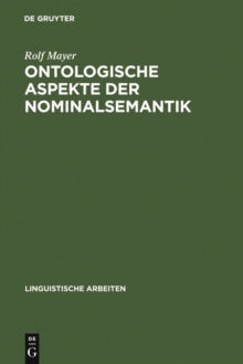 Image for Ontologische Aspekte der Nominalsemantik