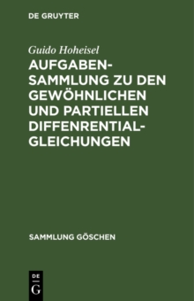 Image for Aufgabensammlung Zu Den Gewohnlichen Und Partiellen Diffenrentialgleichungen