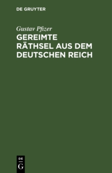 Image for Gereimte Rathsel aus dem Deutschen Reich