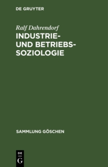 Image for Industrie- Und Betriebssoziologie