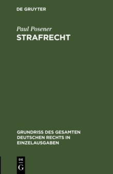 Image for Strafrecht