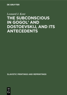 Image for subconscious in Gogol' and Dostoevskij, and its antecedents