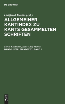 Image for Stellenindex Zu Band 1