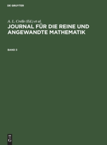 Image for Journal Fur Die Reine Und Angewandte Mathematik. Band 3