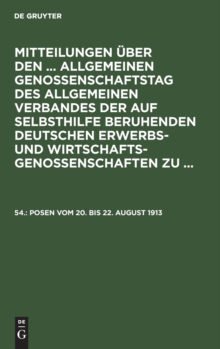 Image for Posen Vom 20. Bis 22. August 1913