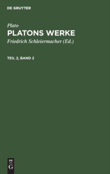 Image for Plato: Platons Werke. Teil 2, Band 2