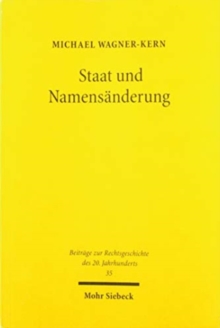 Image for Staat und Namensanderung