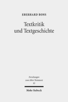 Image for Textkritik und Textgeschichte