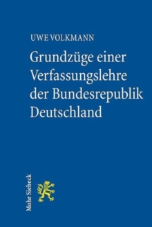 Image for Grundzuge einer Verfassungslehre der Bundesrepublik Deutschland