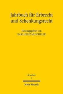 Image for Jahrbuch fur Erbrecht und Schenkungsrecht : Band 6