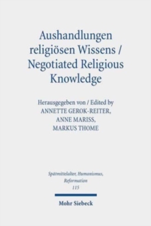 Image for Aushandlungen religiosen Wissens - Negotiated Religious Knowledge