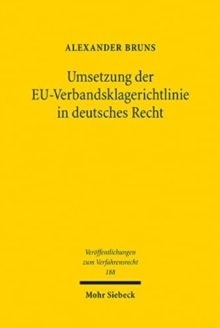 Image for Umsetzung der EU-Verbandsklagerichtlinie in deutsches Recht