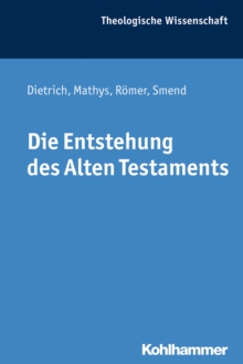Image for Die Entstehung Des Alten Testaments