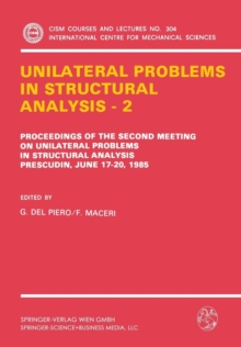 Image for Unilateral Problems in Structural Analysis — 2