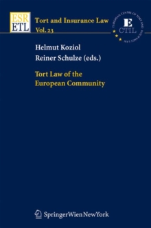 Image for Tort Law of the European Community