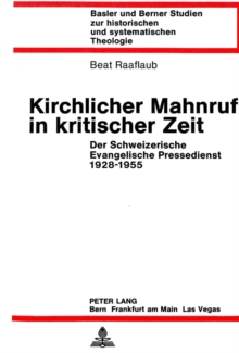 Image for Kirchlicher Mahnruf in kritischer Zeit