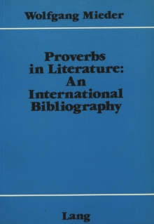 Image for Proverbs in Literature