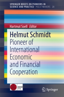 Image for Helmut Schmidt: Pioneer of International Economic and Financial Cooperation