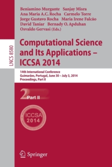Image for Computational Science and Its Applications - ICCSA 2014 : 14th International Conference, Guimaraes, Portugal, June 30 - July 3, 204, Proceedings, Part II