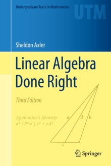 Image for Linear algebra done right