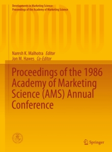 Image for Proceedings of the 1986 Academy of Marketing Science (AMS) Annual Conference