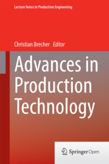 Image for Advances in production technology