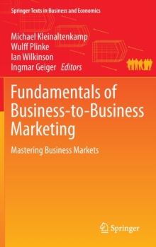 Image for Fundamentals of business-to-business marketing  : mastering business markets