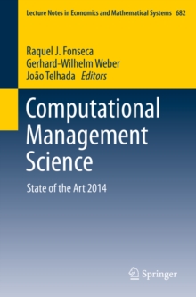 Image for Computational Management Science: State of the Art 2014