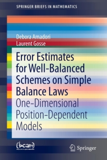 Image for Error Estimates for Well-Balanced Schemes on Simple Balance Laws