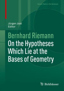 Image for On the Hypotheses Which Lie at the Bases of Geometry