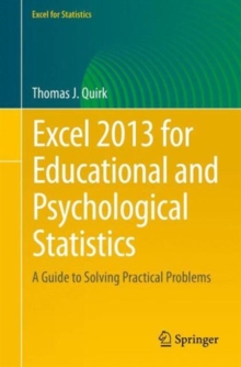 Image for Excel 2013 for Educational and Psychological Statistics