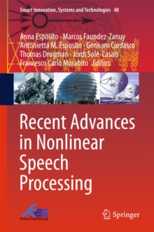 Image for Recent Advances in Nonlinear Speech Processing