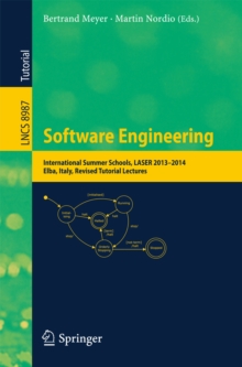 Image for Software engineering: International Summer Schools, LASER 2013-2014, Elba, Italy, Revised tutorial lectures