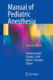 Image for Manual of Pediatric Anesthesia