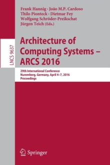 Image for Architecture of Computing Systems -- ARCS 2016