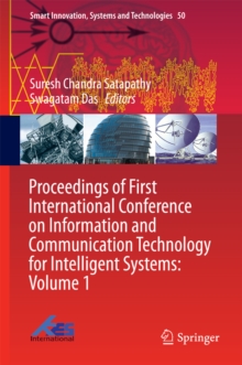 Image for Proceedings of First International Conference on Information and Communication Technology for Intelligent Systems: Volume 1