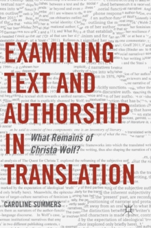 Image for Examining Text and Authorship in Translation