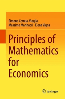Image for Principles of mathematics for economics