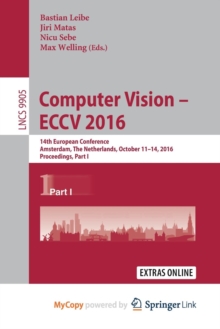 Image for Computer Vision - ECCV 2016