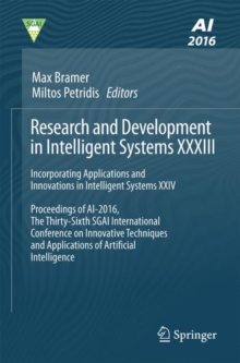 Image for Research and development in intelligent systems XXXIII: incorporating applications and innovations in intelligent systems XXIV