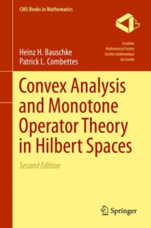 Image for Convex analysis and monotone operator theory in Hilbert spaces