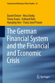 Image for German Financial System and the Financial and Economic Crisis