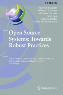 Image for Open Source Systems: Towards Robust Practices
