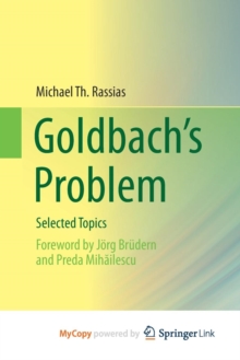 Image for Goldbach's Problem