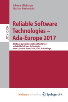 Image for Reliable Software Technologies - Ada-Europe 2017