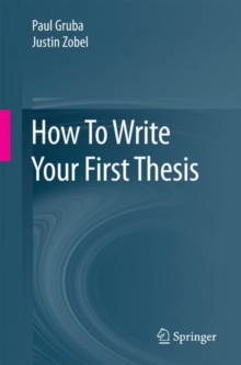 Image for How To Write Your First Thesis